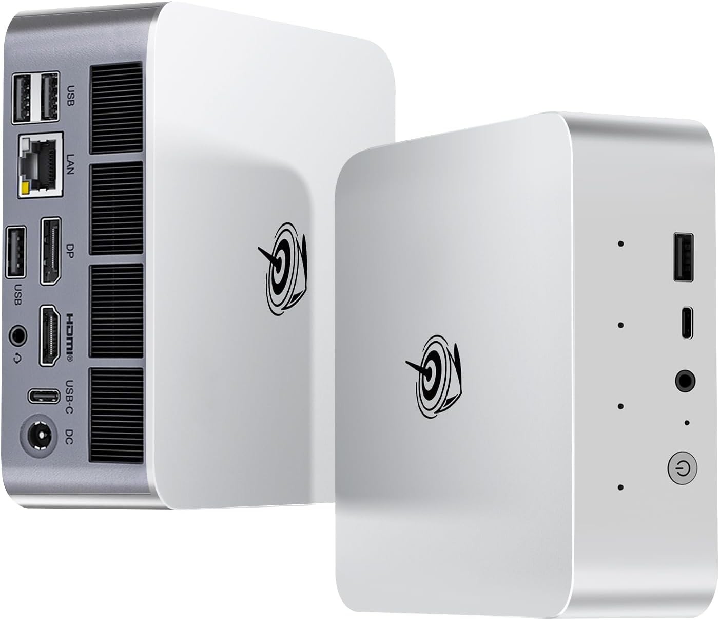 Beelink SER8 mini PC with front and rear ports visible